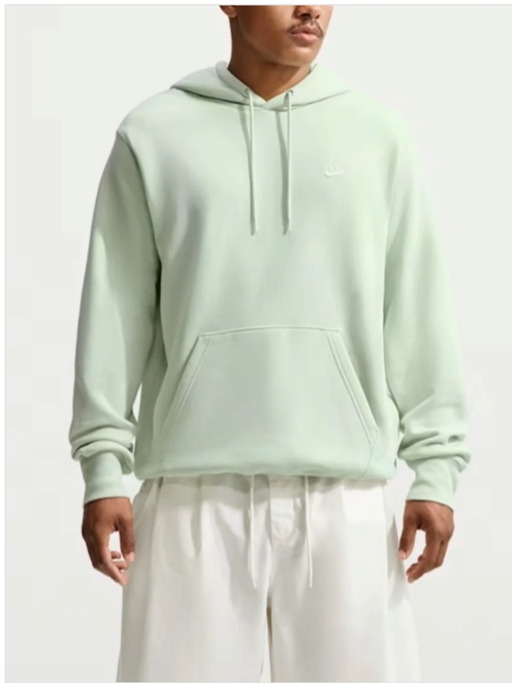 Nike Men's Crewneck Hoodie - Mint Green